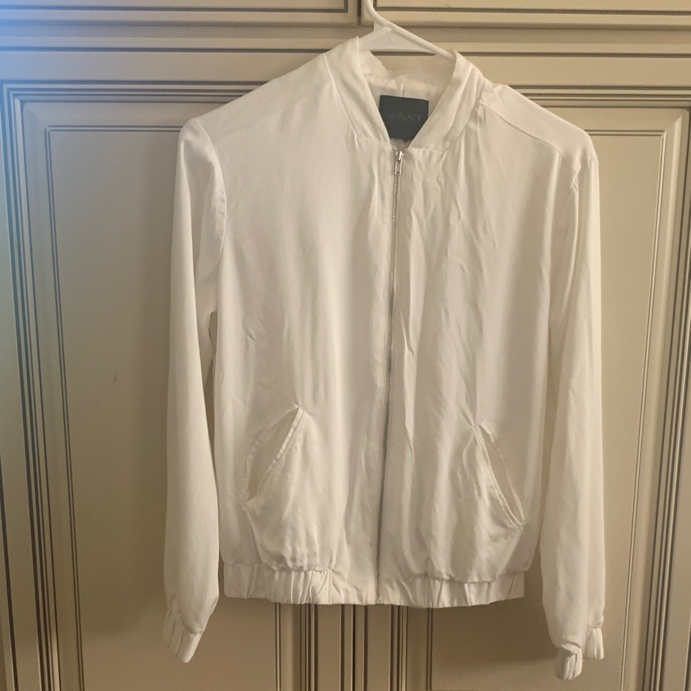 bobiBLACK White Bomber Jacket